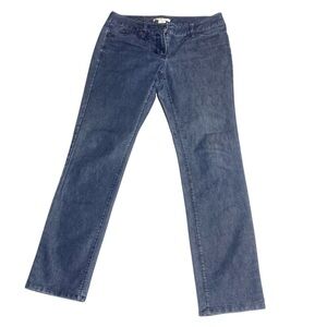 Kenneth Cole Women Jeans 4P Dark Blue Low Rise Straight Leg Casual Preppy Denim